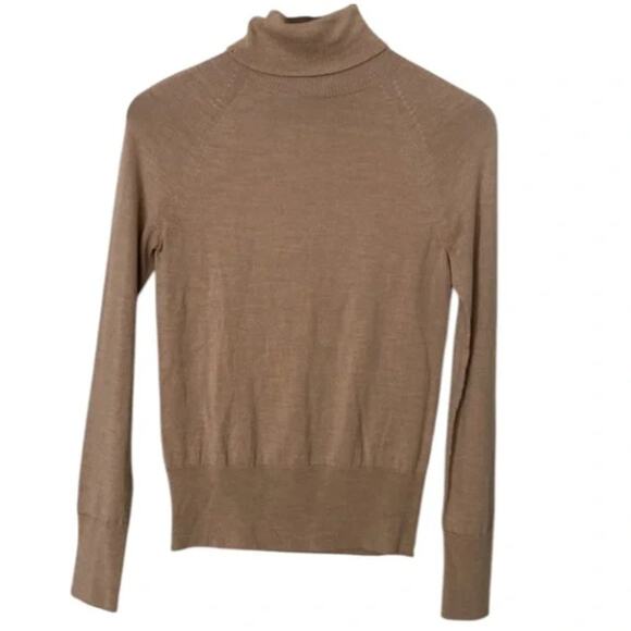 Banana Republic Tan Merino Turtleneck Sweater Sz XS - Picture 1 of 3